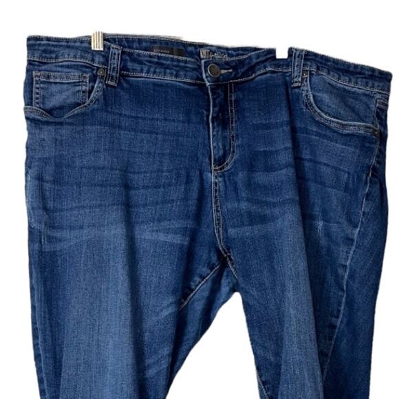 Kut from the Kloth Jeans Plus Boyfriend Hi Rise Medium Blue Women's Size 22W - Picture 4 of 9